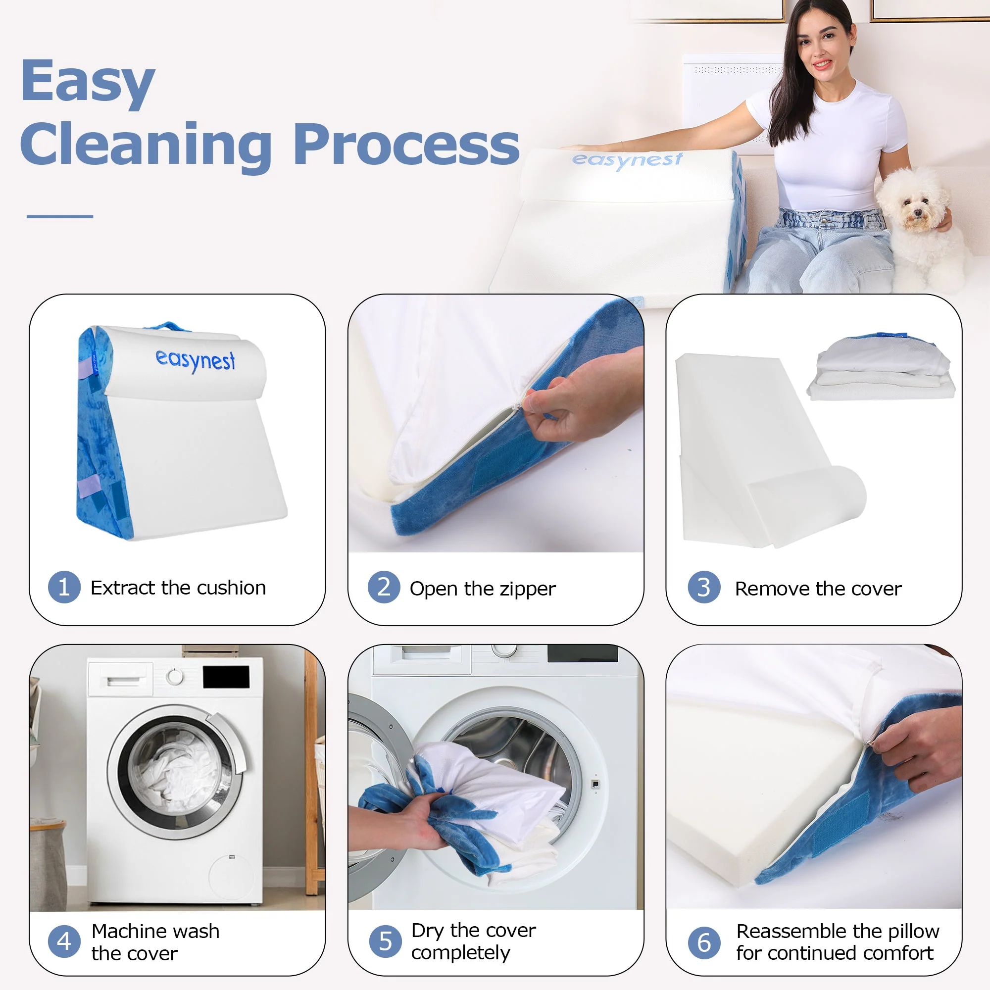 EASYNEST Bed Wedge Pillow - Image 12