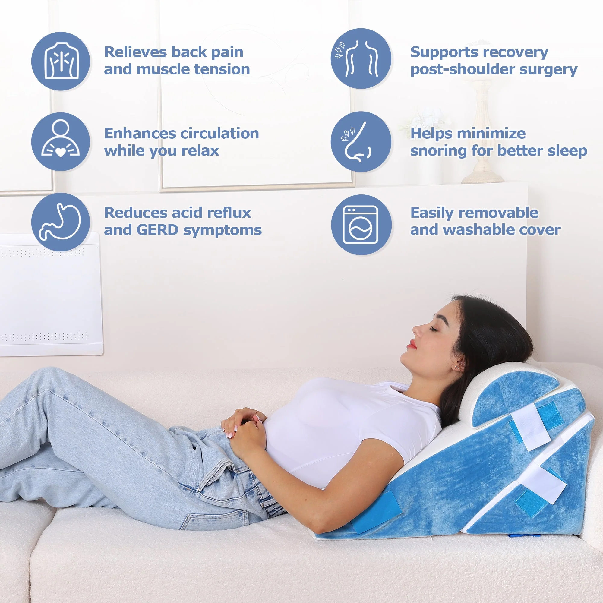 EASYNEST Bed Wedge Pillow - Image 8